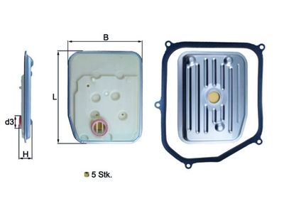 Hydraulische filter, automatische transmissie HX147KIT