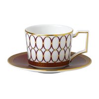 WEDGWOOD - Renaissance Red - Espressokop&schotel 0,07l