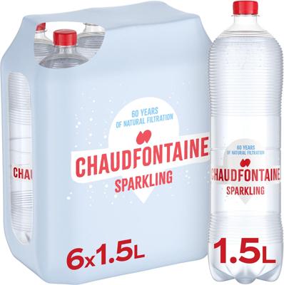 Chaudfontaine Sparkling water, fles van 1,5 l, pak van 6 stuks