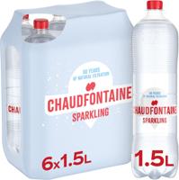 Chaudfontaine Sparkling water, fles van 1,5 l, pak van 6 stuks
