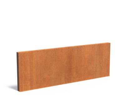 Cortenstaal muur 400x15x135cm.
