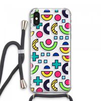 8-bit N°6: iPhone XS Max Transparant Hoesje met koord
