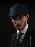 Heather Highland Pet | Harris Tweed | Klassieke Flat Cap | Blauw | Peaky Blinders
