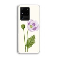 Purple poppy: Samsung Galaxy S20 Ultra Transparant Hoesje