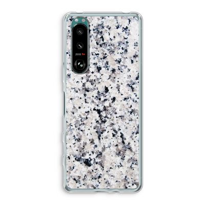 Gespikkelde marmer: Sony Xperia 5 III Transparant Hoesje