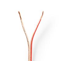 Nedis cagw2500tr500 speaker-kabel 2x 2,50 mm2 50,0 m folieverpakking transparant Nedis cagw2500tr500 speaker-kabel 2x 2,50 mm2 50,0 m folieverpakking transparant