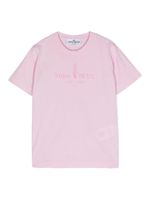 Stone Island Junior t-shirt en coton à logo imprimé - Rose - thumbnail