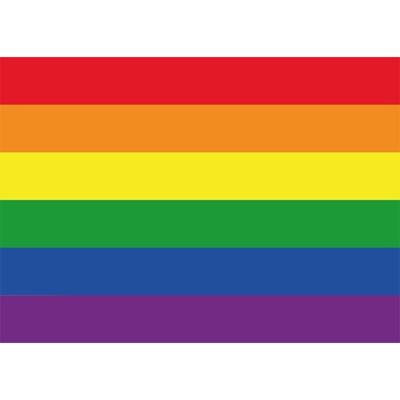 Regenboog / LGBT vlag stickers - 20x - 7.5 x 10 cm - Gay pride - plakstickers - voor binnen en buite