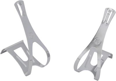 CONTEC Ct pedal clips track niro silver 2pcs