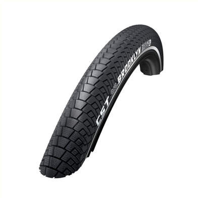 Cst Buitenband: brooklyn kleur: zwart (2mm anti-lek) maat: 24x2.15, etrto 55-507