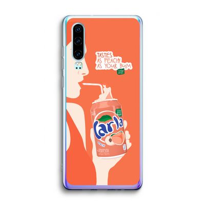 Peach please!: Huawei P30 Transparant Hoesje