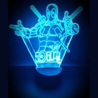 3D LED LAMP - DEADPOOL - thumbnail