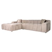 Richmond Loungebank Cube Velvet - Khaki - thumbnail