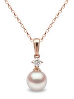 Yoko London collier en or rose 18ct pavé de diamants