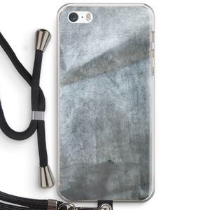 Grey Stone: iPhone 5 / 5S / SE Transparant Hoesje met koord