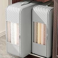 1-delige kledingopbergtas met handvatten, doos met grote capaciteit voor kleding, dekens, dekbedden, speelgoed, huishoudelijke garderobe-organizer, ruimtebesparende organisator van kast, slaapkamer, huis, slaapzaal Lightinthebox