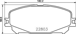 Remblokkenset, schijfrem BREMBO, u.a. für Renault