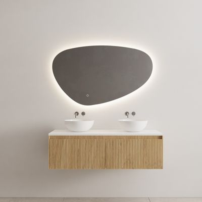 Onderkast Gliss Design Timotheus 120 CM 2 laden Incl Topplaat Castle Brown