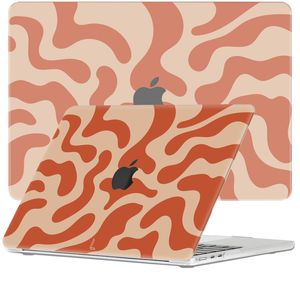 Lunso MacBook Air 13 inch M2/M3 (2023-2024) cover hoes - case - Orange Fever