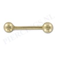 Barbell goud 14 karaat 1.2 mm 8 mm