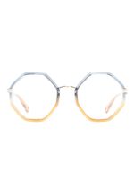 Chloé Eyewear lunettes de soleil à monture géométrique - Bleu