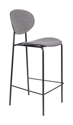 Zilt Barkruk 'Dina' zithoogte 66cm, kleur Grijs