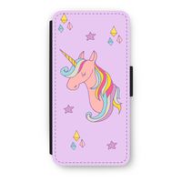 Roze eenhoorn: iPhone SE 2020 Flip Hoesje