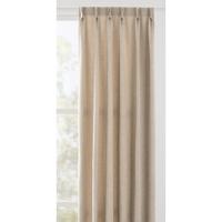 Leen Bakker - Gordijnstof Sem - Ecru/ - Polyester - Grijs - H140 Cm