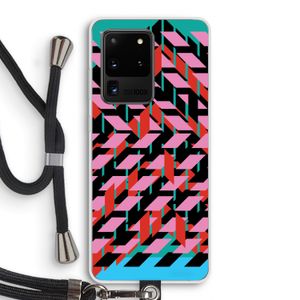 Skew Blush 2: Samsung Galaxy S20 Ultra Transparant Hoesje met koord