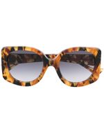 Gucci Eyewear lunettes de soleil à monture papillon oversize - Marron - thumbnail