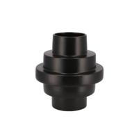 Daan Kromhout Vaas stairs zwart 25 cm | 4 stuks