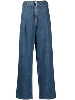 Philosophy Di Lorenzo Serafini jean ample à taille ceinturée - Bleu