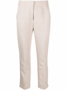 Tory Burch pantalon à chevilles boutonnées - Tons neutres