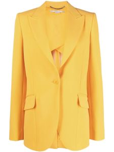 Stella McCartney blazer à simple boutonnage - Jaune