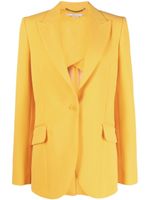 Stella McCartney blazer à simple boutonnage - Jaune