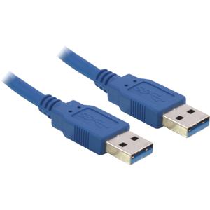 DeLOCK Cable USB 3.0-A male/male USB-kabel 1,5 m USB A Blauw