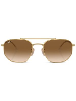 Ray-Ban lunettes de soleil à monture carrée - Or