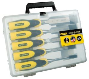 Stanley handgereedschap Steekbeitelset Dynagrip 5Dlg. (6,10,15,20,25 mm) - 2-16-888