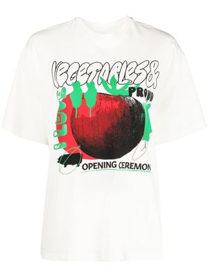 Opening Ceremony t-shirt à logo imprimé - Blanc
