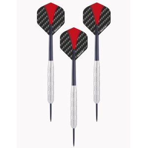 1x Set van 3 dartpijlen Longfield darts nickel silver 24 grams