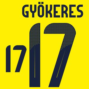 Gyökeres 17 (Officiële Zweden Bedrukking 2024-2025)