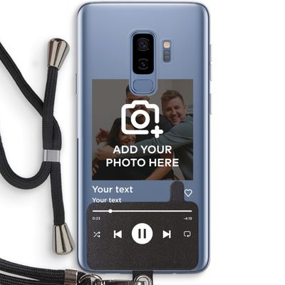 Music Player: Samsung Galaxy S9 Plus Transparant Hoesje met koord