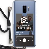 Music Player: Samsung Galaxy S9 Plus Transparant Hoesje met koord