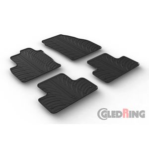 Rubbermatten passend voor Range Rover Evoque 2011- (T-Design 4-delig + montageclips) GL0521