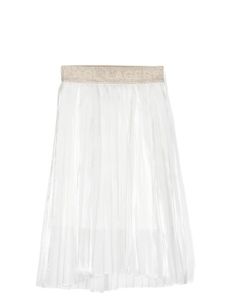 Karl Lagerfeld Kids jupe mi-longue Pleated Voile - Blanc