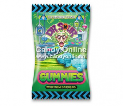 Dr. Sour snoep Dr. Sour - Gummies Blueberry 200 Gram