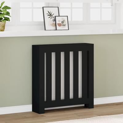 VidaXL Radiatorombouw 78x20x82 cm bewerkt hout zwart