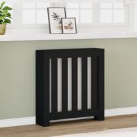 VidaXL Radiatorombouw 78x20x82 cm bewerkt hout zwart