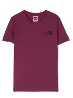 The North Face Kids t-shirt en coton à logo imprimé - Violet