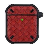 Hoesje geschikt voor Apple Airpods Pro - Softcase - Sleutelhanger - Cover - Siliconen - Rood